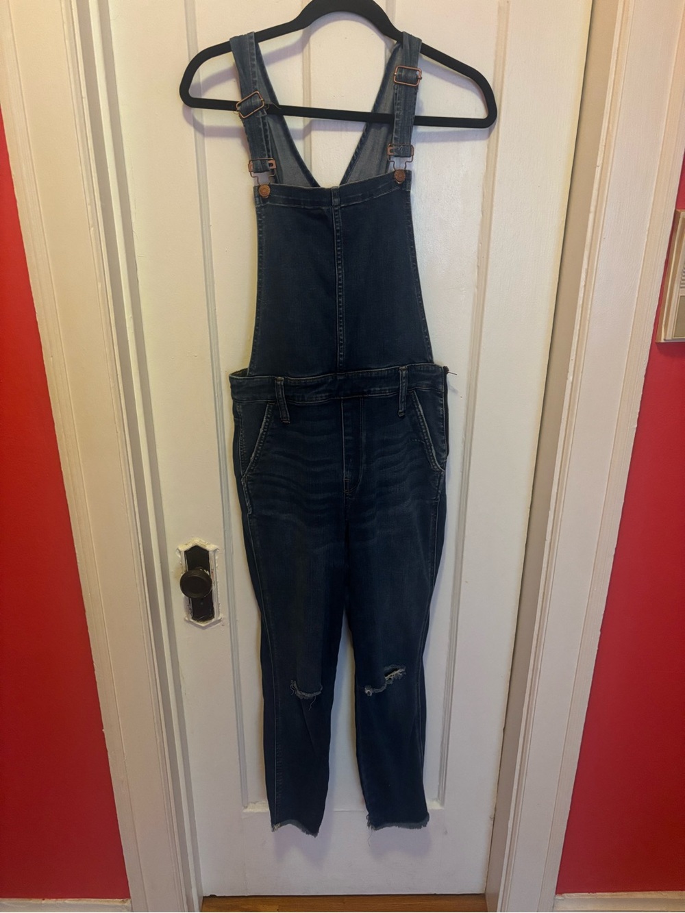 Madewell Dark Blue Denim Overalls for Men